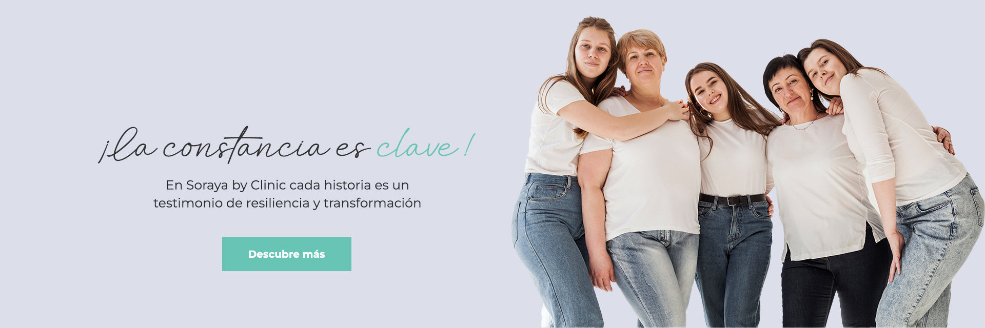 Imagen de mujeres para portada, usada en la clinica Soraya BY clinic. Historia, Resiliencia y transformacion