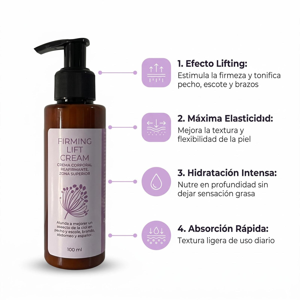 firming lift cream  - Reafirmante para pecho, escote, brazos, abdomen y espalda