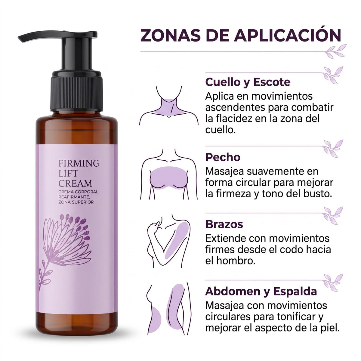 firming lift cream  - Reafirmante para pecho, escote, brazos, abdomen y espalda