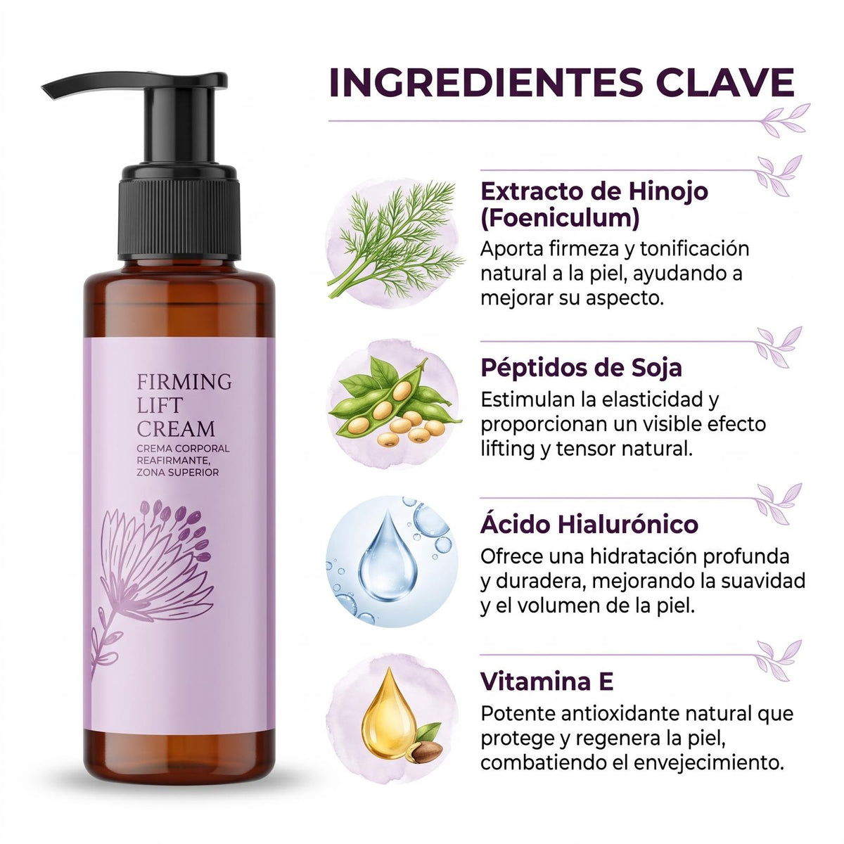firming lift cream  - Reafirmante para pecho, escote, brazos, abdomen y espalda