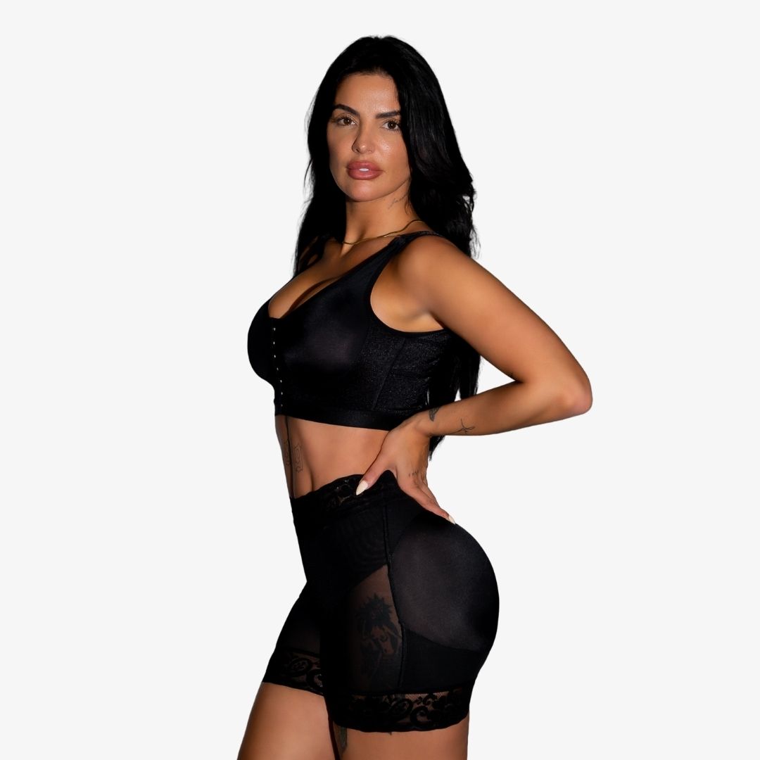 Faja Short 4x4 con tejido transpirable para hacer deporte, Soraya by Clinic