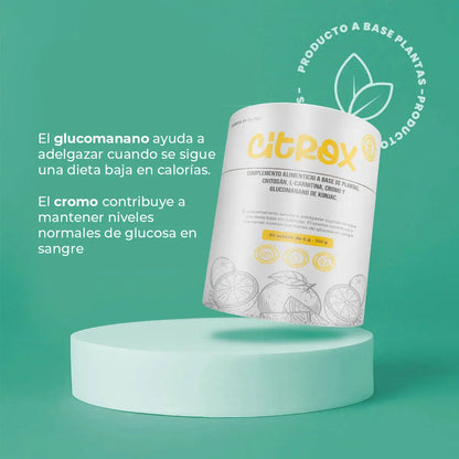 Citrox con glucomanano, ayuda a adelgazar siguiendo una dieta baja en calorías, Soraya by Clinic