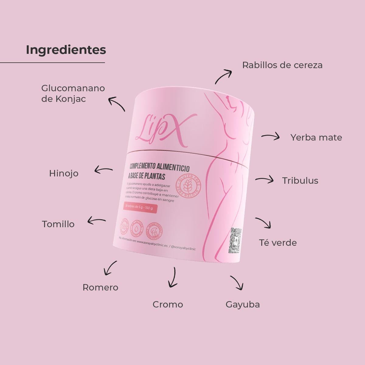 LipX, complemento alimenticio a base de glucomanano, Soraya by Clinic