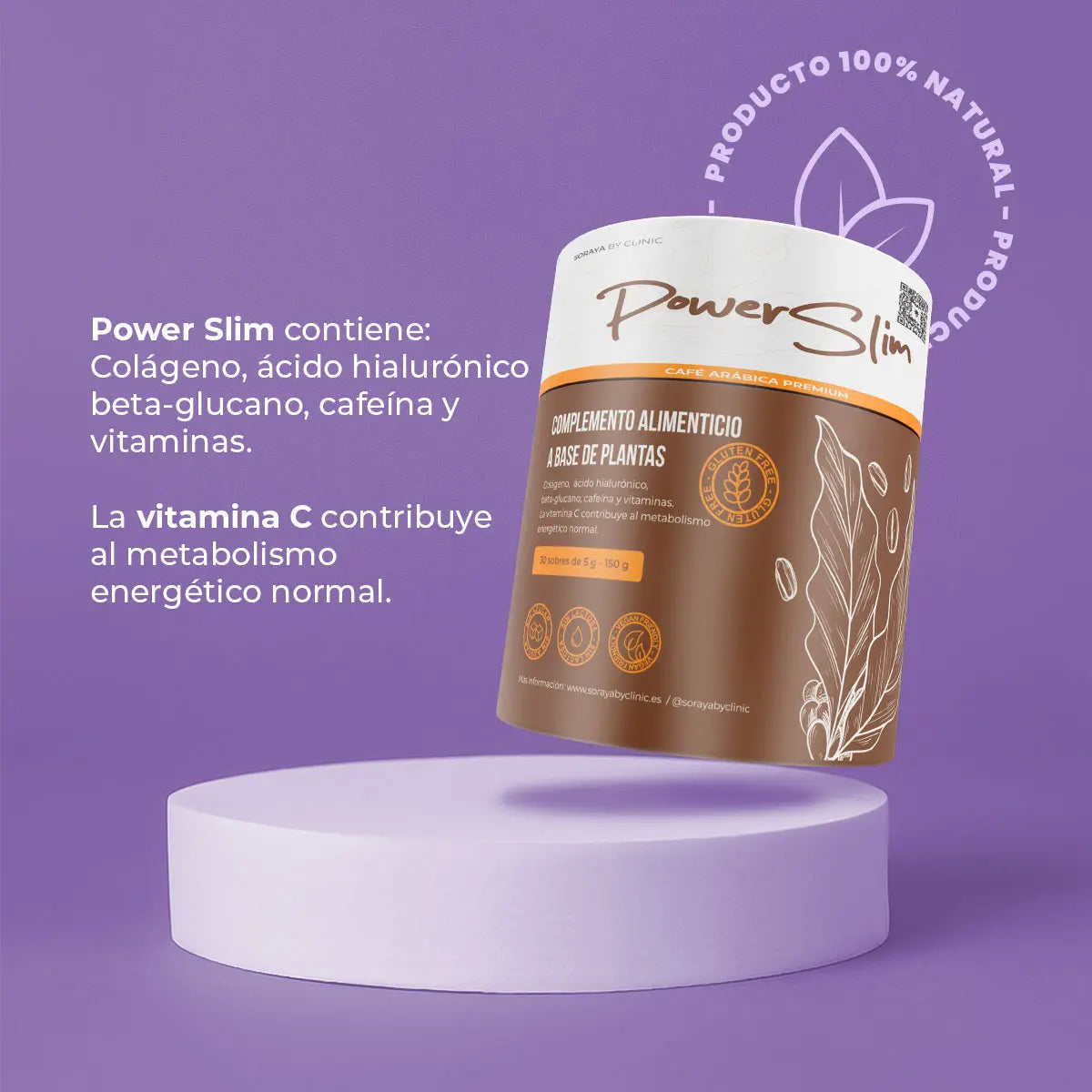 PowerSlim con vitamina C para el metabolismo energético normal, Soraya by Clinic